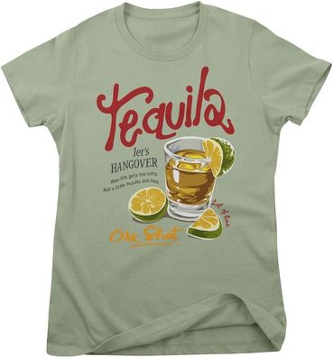 Hybris Damen T-Shirt One Shot of Tequila Girly Tee HY-5-BC034