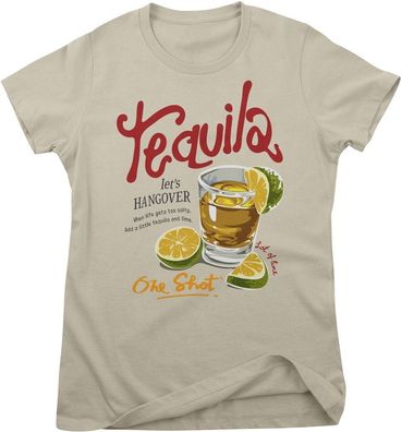 Hybris Damen T-Shirt One Shot of Tequila Girly Tee HY-5-BC034