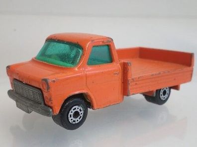 Ford Transit Pritsche orange Matchbox Superfast No.66 Modellauto