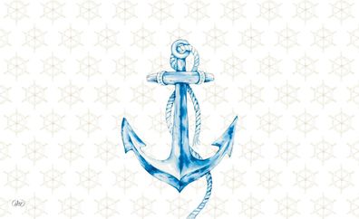 Frühstücksbrettchen mit Ankermotiv