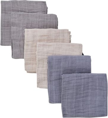 Pippi Babywear Kinder Windeln Cloth Muslin (6-Pack) 6770