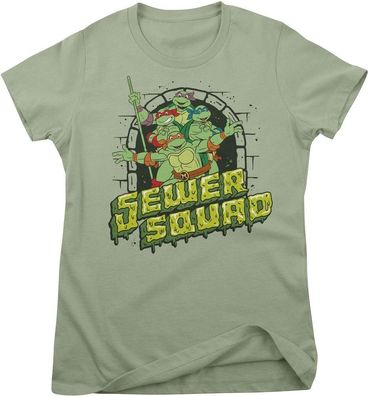 Teenage Mutant Ninja Turtles Damen T-Shirt Sewer Squad Girly Tee NIC-5-TMNT027