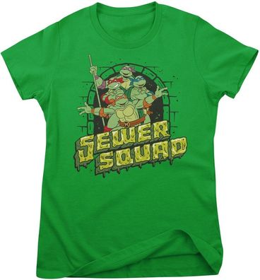 Teenage Mutant Ninja Turtles Damen T-Shirt Sewer Squad Girly Tee NIC-5-TMNT027