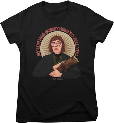 Twin Peaks Damen T-Shirt My Log Has Something To Tell You Girly Tee PM-5-TP003
