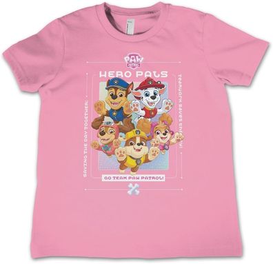 Paw Patrol Kinder T-Shirt Hero Pals Kids Tee NIC-12-PP005-DTF536