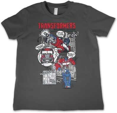 Transformers Kinder T-Shirt Pow Woosh Boom! Kids Tee HSB-12-TF1203-DTF557