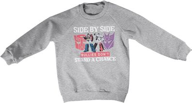 Transformers Kinder Side By Bullies Don't Stand A Chance Kids Sweatshirt