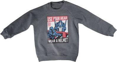 Transformers Kinder Use Your Head Wear A Helmet Kids Sweatshirt HSB-31-TF1204-DTF558