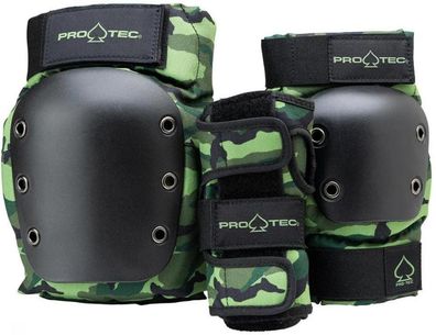 Pro-Tec Sportprotektoren Street Adult 3-Pk Pad Set Open 1909