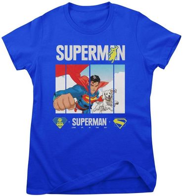 Superman Damen T-Shirt Look Up Girly Tee WB-5-SUPMOV004