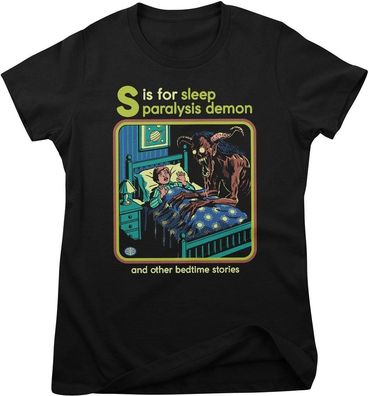 Steven Rhodes Damen T-Shirt Sleep Paralysis Demon Girly Tee DTR-5-SR331
