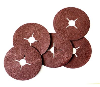 5x Fiberscheiben Fiberschleifscheiben 125mm P80 f. Winkelschleifer