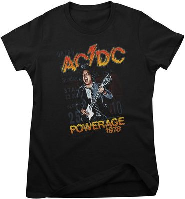 AC/DC Damen T-Shirt Powerage 1978 Girly Tee PS-5-ACDC017