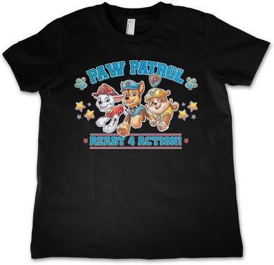 Paw Patrol Kinder T-Shirt Ready 4 Action Kids Tee NIC-12-PP011-DTF542