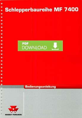 Betriebsanleitung MF 7400 Baureihe Modelle MF 7465 MF 7475 MF 7480 Dyna-VT