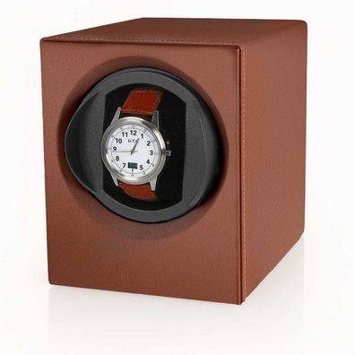Uhrenbeweger Leder braun für eine Uhr (Batteriebetrieb) von Augusta