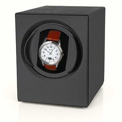 Uhrenbeweger aus Leder schwarz für eine Uhr (Batteriebetrieb) von Augusta