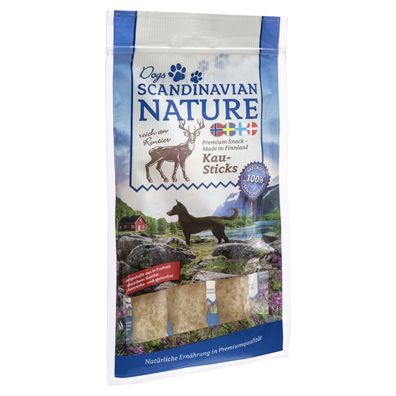 Scandinavian Nature Dogs mit Rentier, 3 Stück 45 g - Kausticks für Hunde