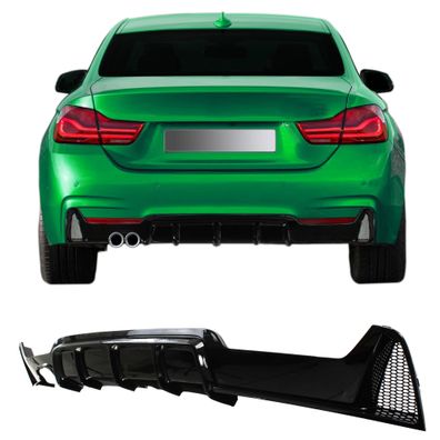 Heckdiffusor JOM passend für BMW 4er F32 / F36, Bj.: 2013-2020 Schwarz glänzend