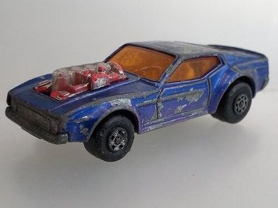 Mustang Piston Popper blau Matchbox Rola-matics No.10 Modellauto
