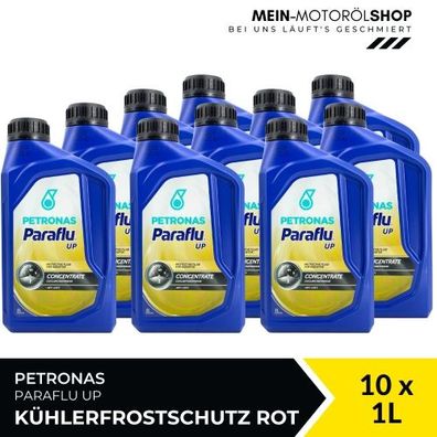 Petronas Paraflu UP Kühlerfrostschutz rot 10x1 Liter