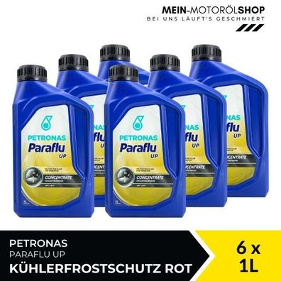 Petronas Paraflu UP Kühlerfrostschutz rot 6x1 Liter