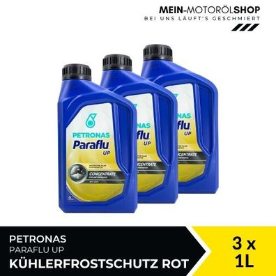 Petronas Paraflu UP Kühlerfrostschutz rot 3x1 Liter