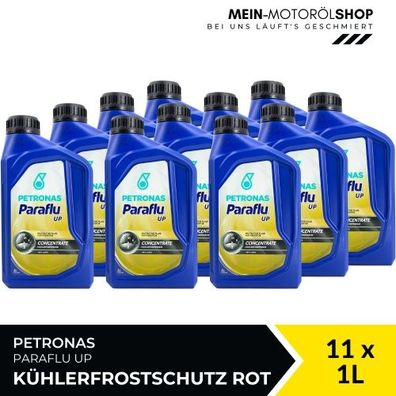 Petronas Paraflu UP Kühlerfrostschutz rot 11x1 Liter