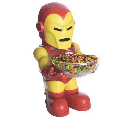 Iron Man Figur Süßigkeitenspender | Marvel Superheld Statue mit Bonbonschale | 50 cm