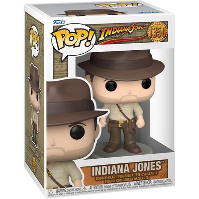 Funko POP! Movies Indiana Jones ohne Jacke | ROTLA Sammelfigur | 1350 | 9,5 cm
