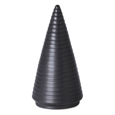 Fink schwarzer Tannenbaum 13 cm aus Porzellan Deko-Weihnachtsbaum zum Aufstellen