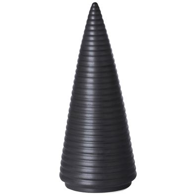 Fink schwarzer Tannenbaum 25 cm aus Porzellan Deko-Weihnachtsbaum zum Aufstellen