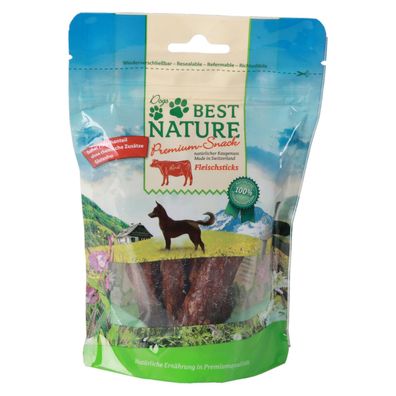 Best Nature Premium Snack für Hunde, 100g - Rindfleischsticks