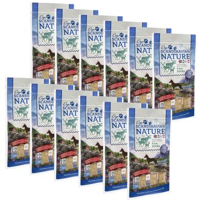 Scandinavian Nature Dogs mit Wild, 12x 45 g - Kausticks für Hunde