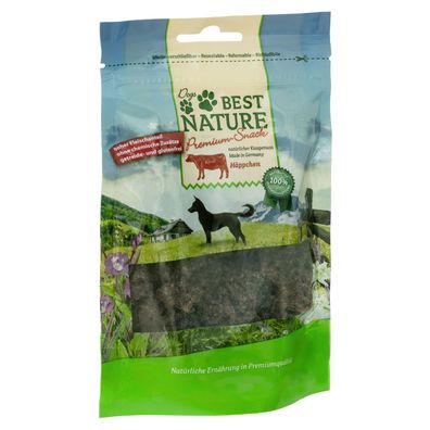 Best Nature Premium Snack für Hunde, 80 g - Häppchen Rind