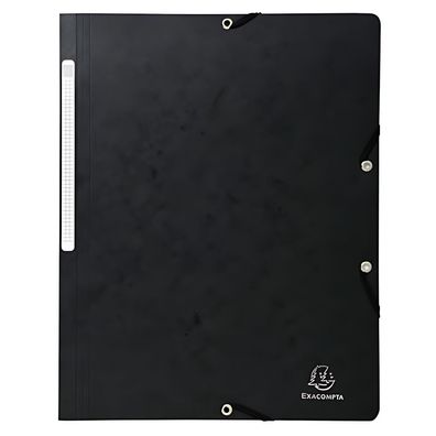 Exacompta Eckspannmappe A4+ mE Manila schwarz 3130630554110