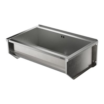 KUNe Solidum 90 Plus, tiefes & großes Edelstahl Ausgussbecken 98,2 x 62 x 33 cm