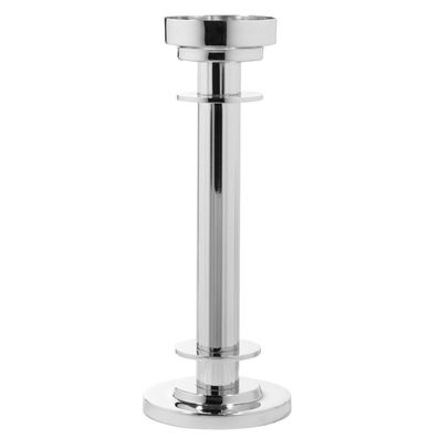 Fink runder Kerzenleuchter 29 cm für Stumpenkerzen Kerzenhalter aus Edelstahl
