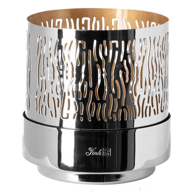 Fink elegantes Windlicht ohne Glas 19 cm Stimmungslicht aus Eisen für LED-Kerzen