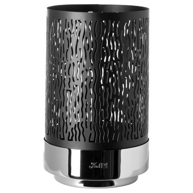 Fink elegantes Windlicht ohne Glas 26 cm schwarzes Stimmungslicht für LED-Kerzen