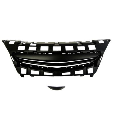 Kühlergrill Grill passend für Opel Astra J GTC 3-Türer 2012- Schwarz ohne Emblem
