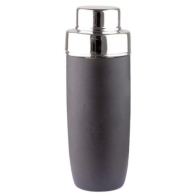 Fink schwarzer Cocktailshaker 24cm matt pulverbeschichtet Shaker für Mixgetränke