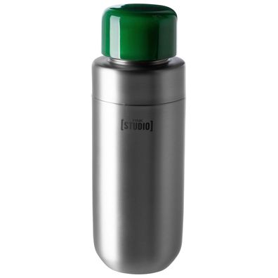 Fink Studio edler Edelstahl Cocktailshaker 22 cm grau Shaker für Mixgetränke
