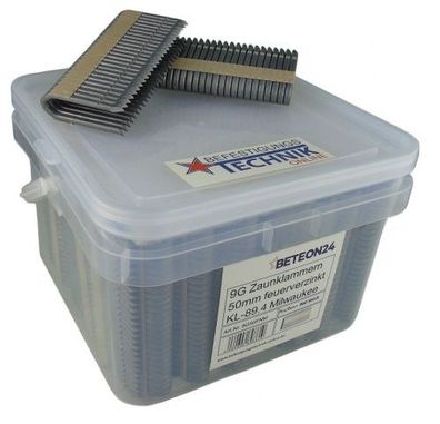 Zaunklammern 50mm 9 Gauge 2" für Milwaukee Zaunklammergerät M18 FFUS-302C KL-89.4 0,9