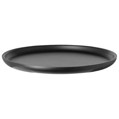 Fink schwarzes Serviertablett 32 cm groß Edelstahl Tablett für Flaschen & Snacks