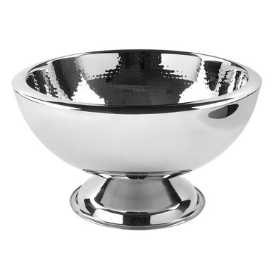 Fink großer Flaschenkühler 43 cm doppelwandiger Edelstahl innen gehämmert