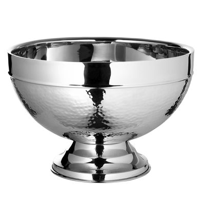 Fink großer doppelwandiger Edelstahl Flaschenkühler 32 cm gehämmert