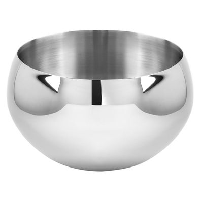 Fink doppelwandiger Sektkühler 30 cm aus Edelstahl großer runder Flaschenkühler