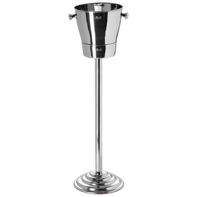 Fink Edelstahl Flaschenkühler & Ständer 82 cm 2-tlg. Set einwandig 1-2 Flaschen