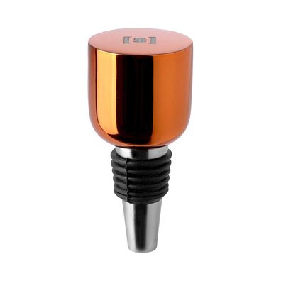 Fink Studio Flaschenstopfen 9 cm orange glänzend lackierter Flaschenverschluss